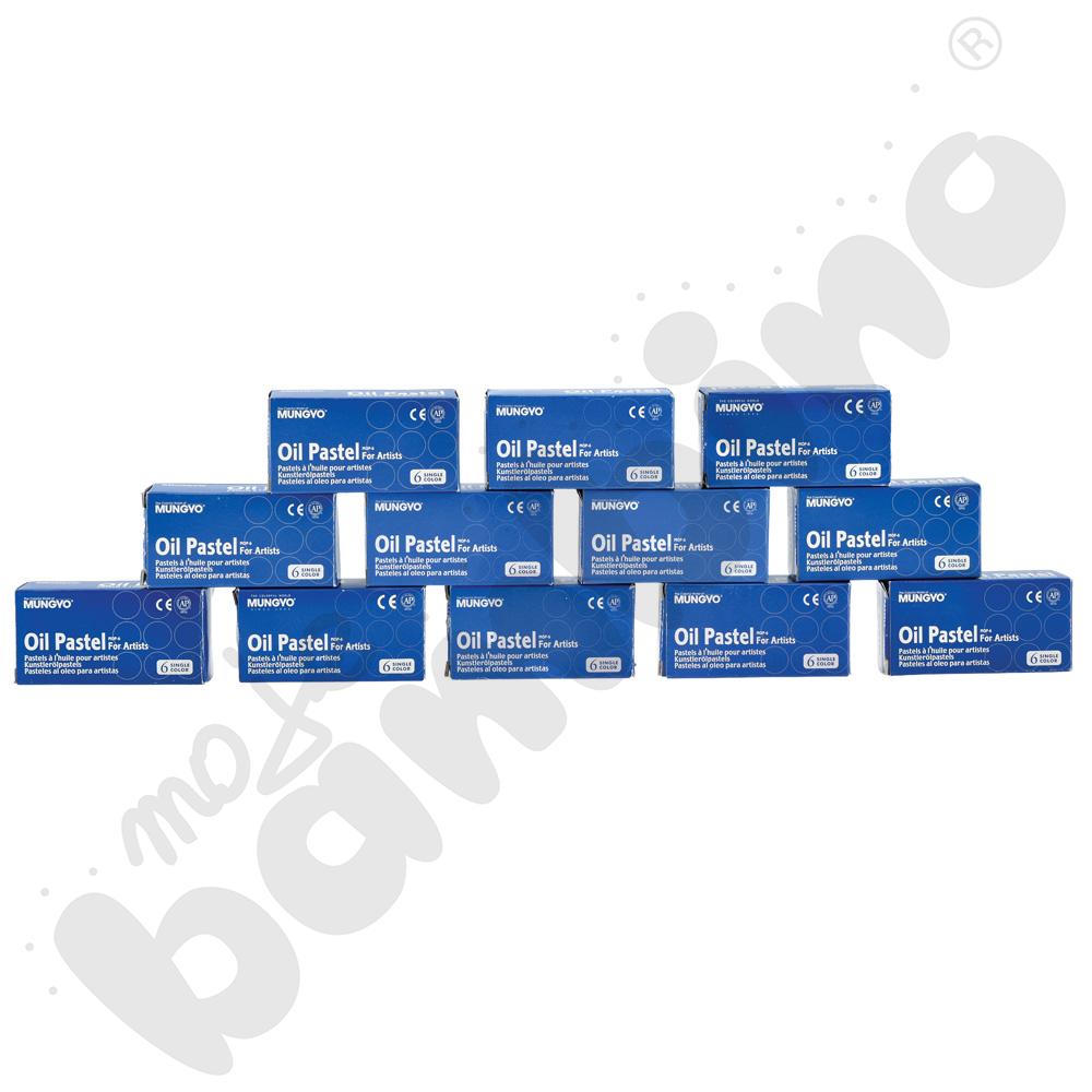 Pastele olejne 6 szt. ciemnozielone