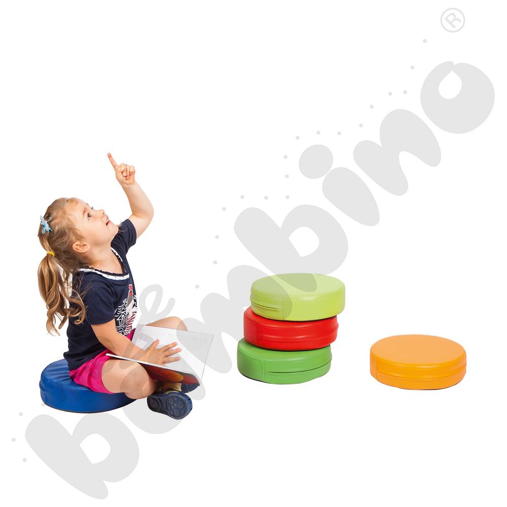 Pufka okrągła zielona