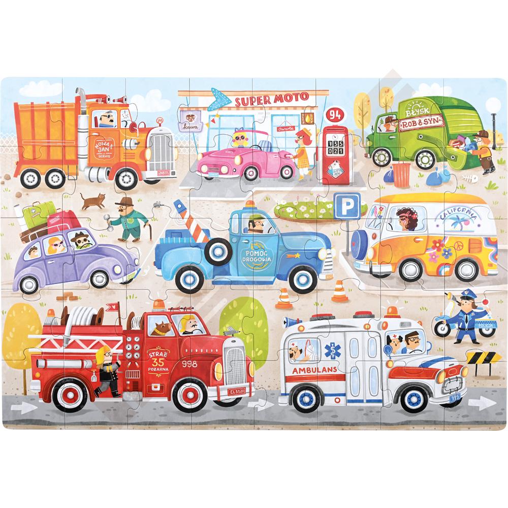 Moto puzzle - autá
