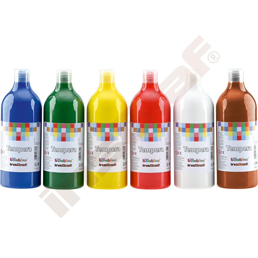 
Temperafarben-Set, 6 x 500 ml
