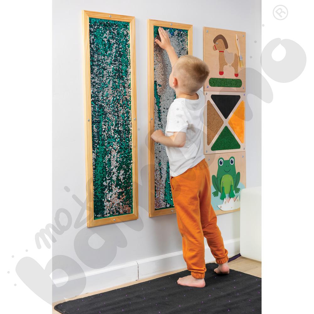 Cekinowa tablica - srebrne