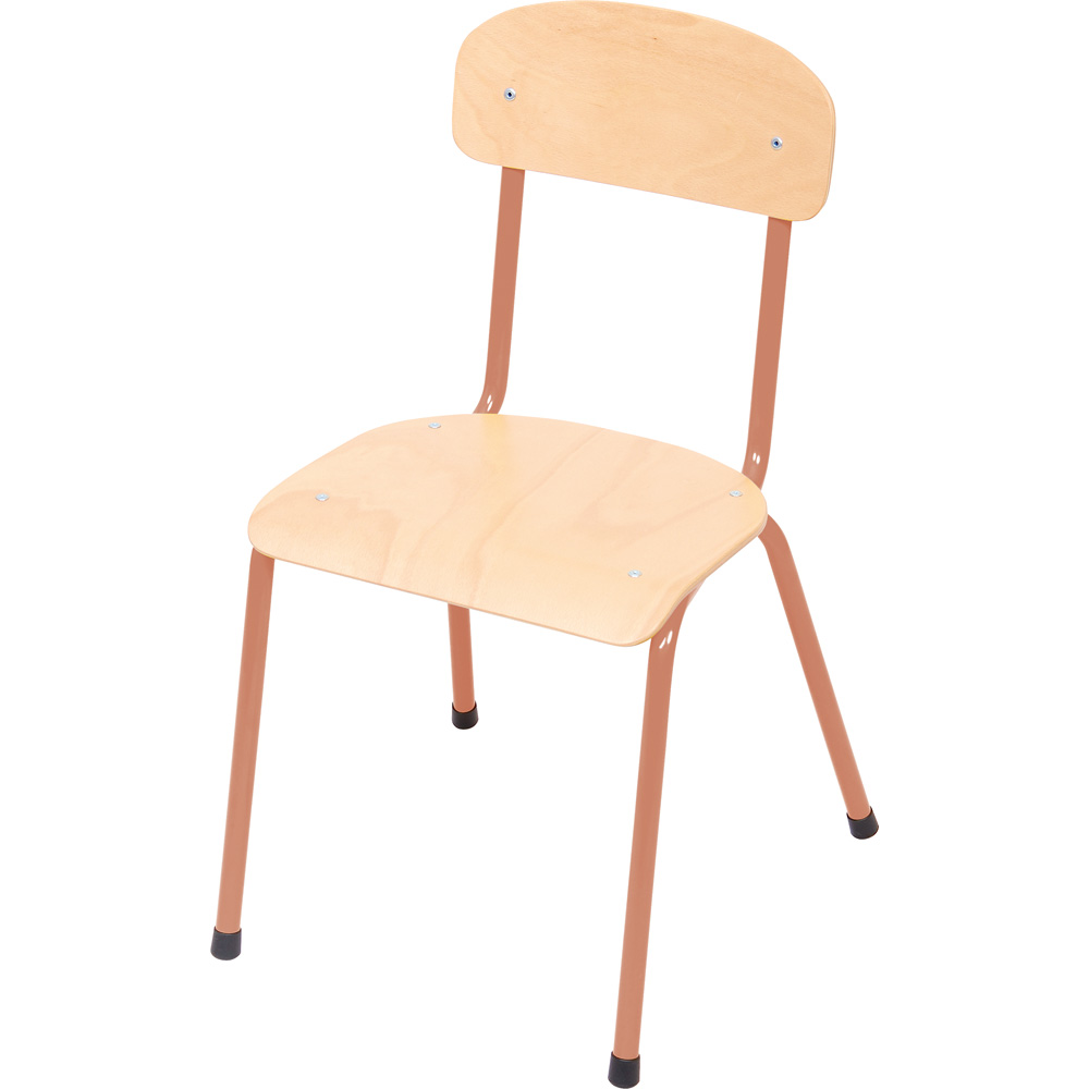 Stolička Bambino veľ. 1, výška 26 cm - k stolom 46 cm - púdrová