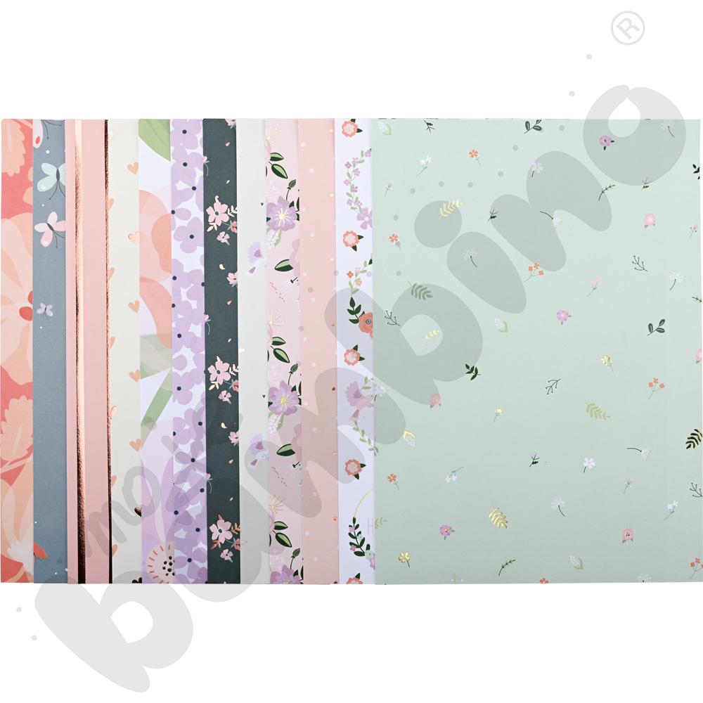 Papier z motywem kwiatowym