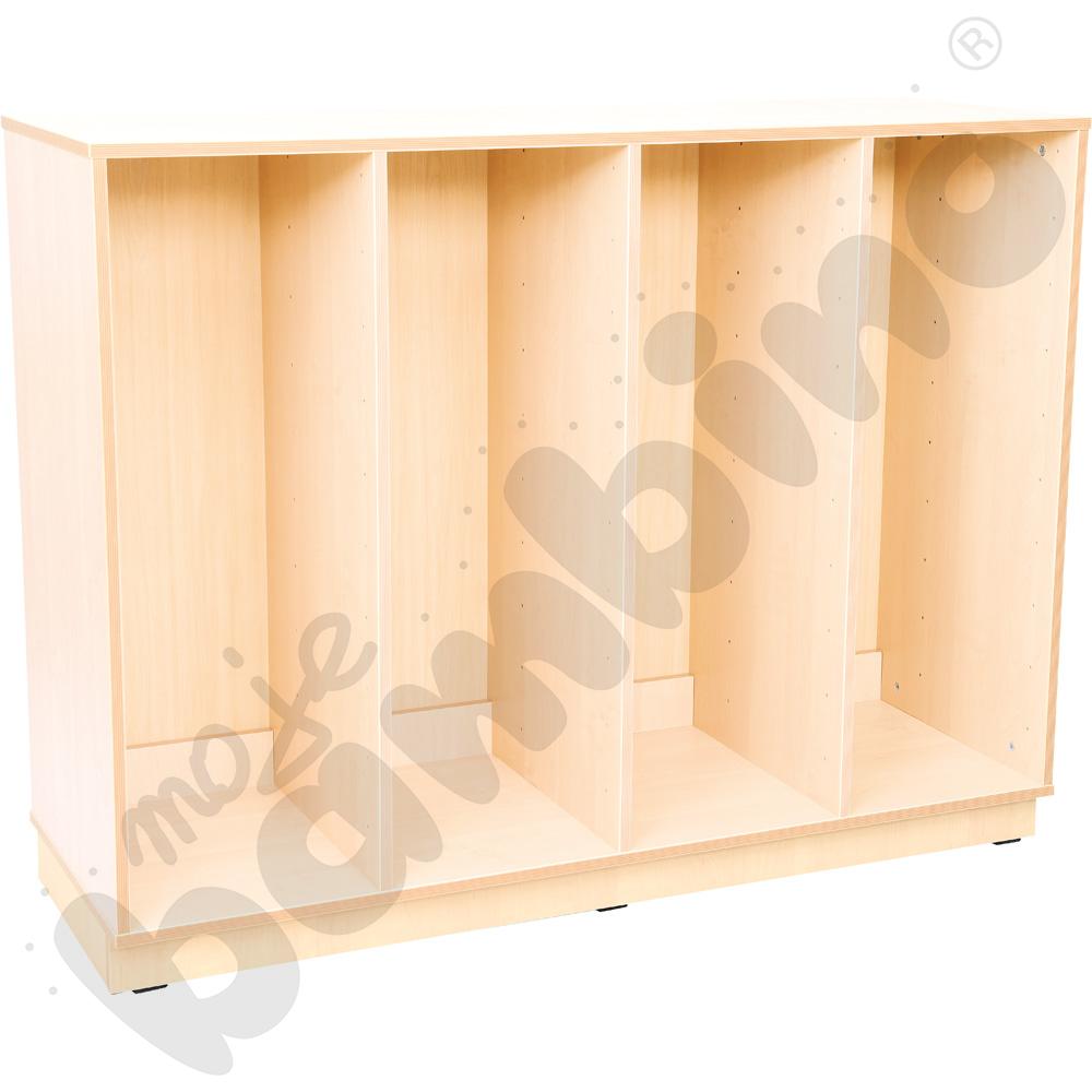 Szafka Flexi L na pojemniki na cokole - 4 kolumny