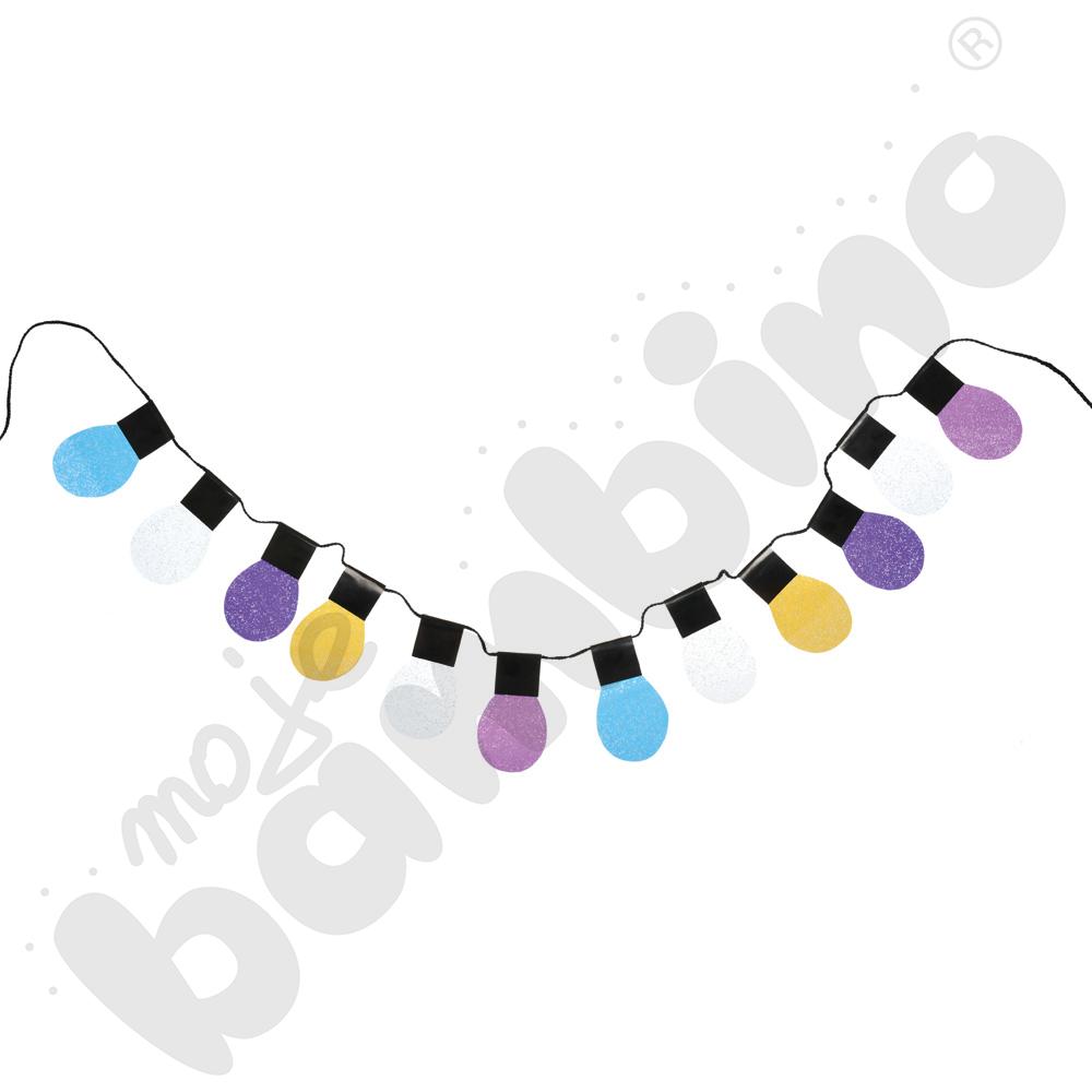 Lampki choinkowe brokatowe