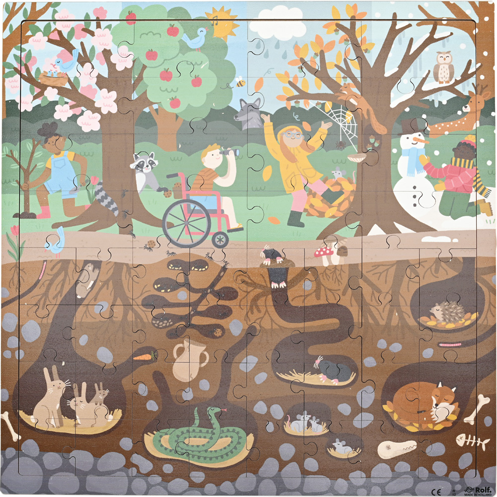 Puzzle Nad a pod zemou - les