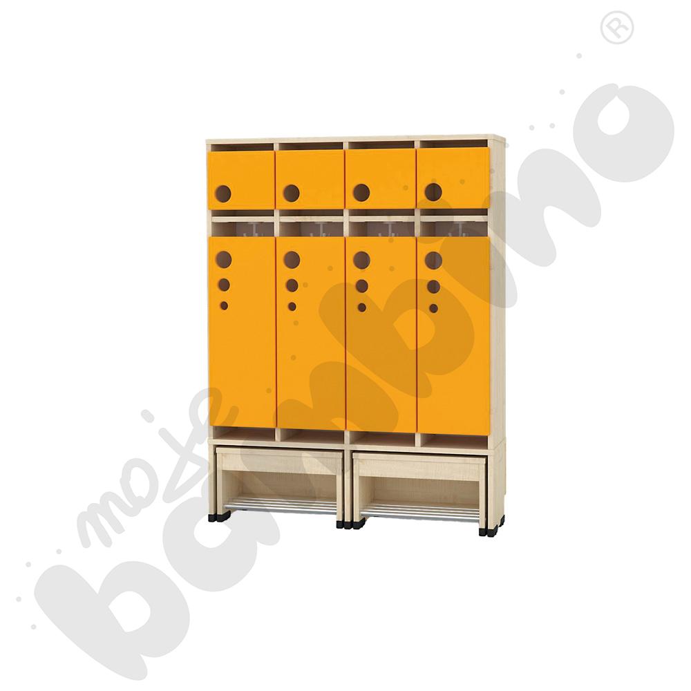 Szatnia Kropla z wysuwanym siedziskiem 4-os., wys. 26 cm 