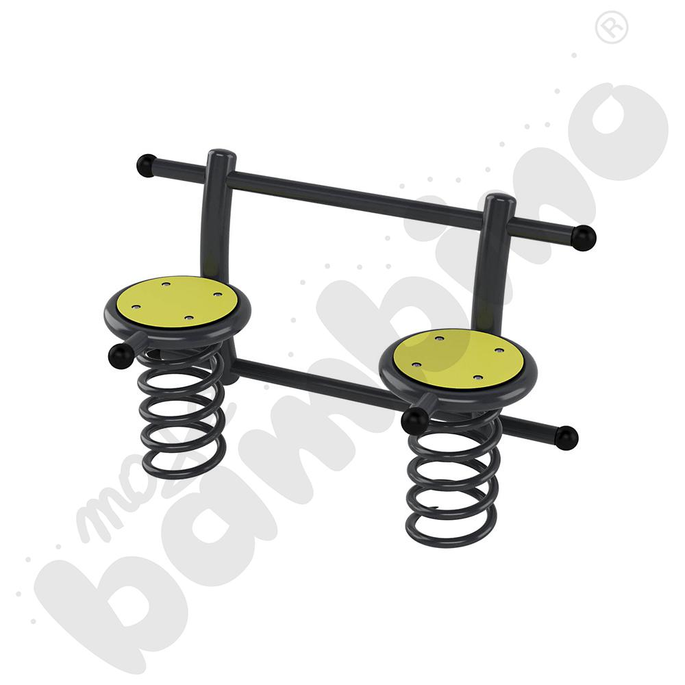 Action4Kids Lime - podwójny bujak  na podstawie metalowej