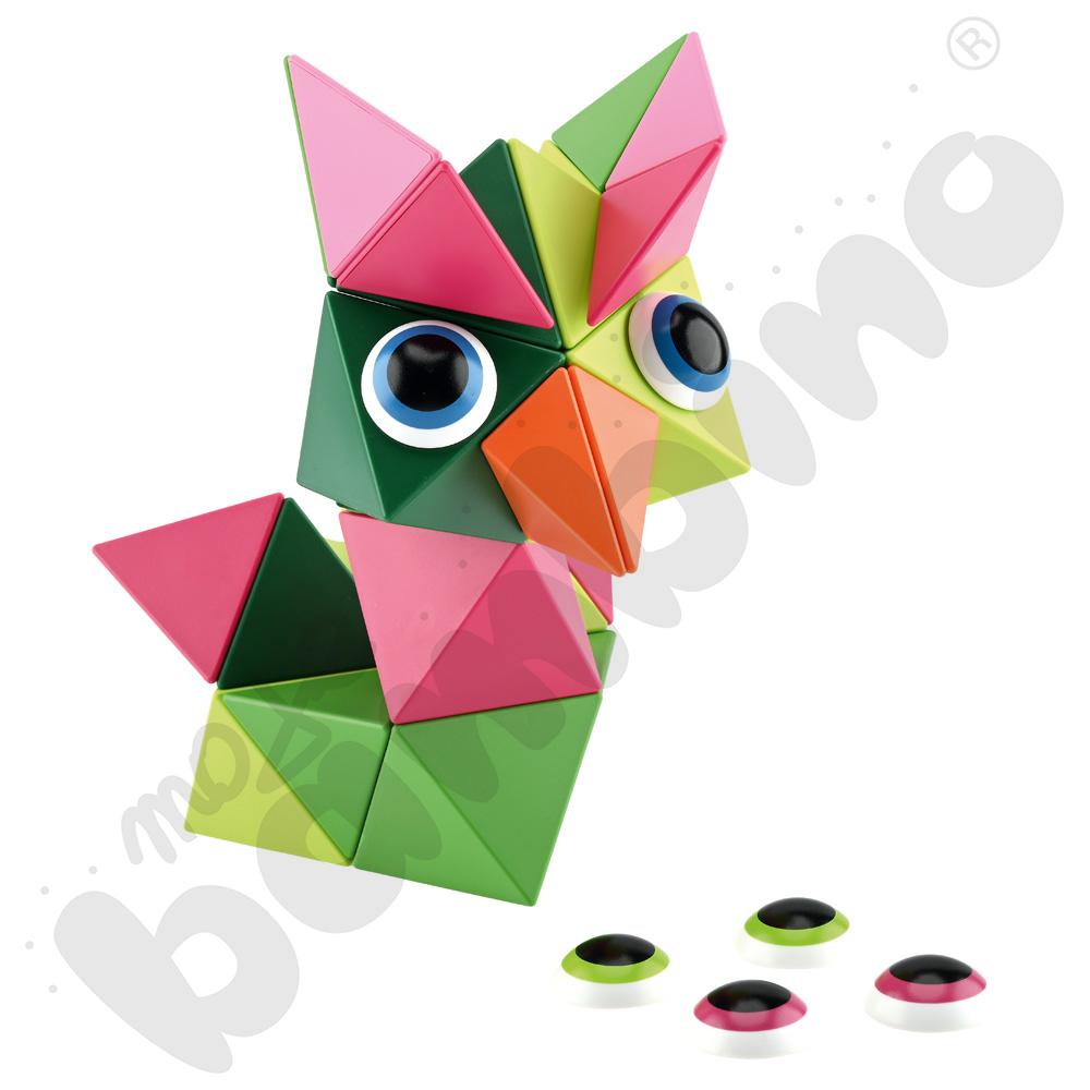 Klocki magnetyczne Trido, 36 elem. - kolory dżungli