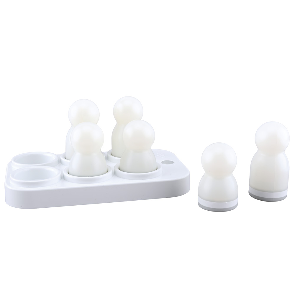 Svietiace minifigúrky s nabíjacou stanicou