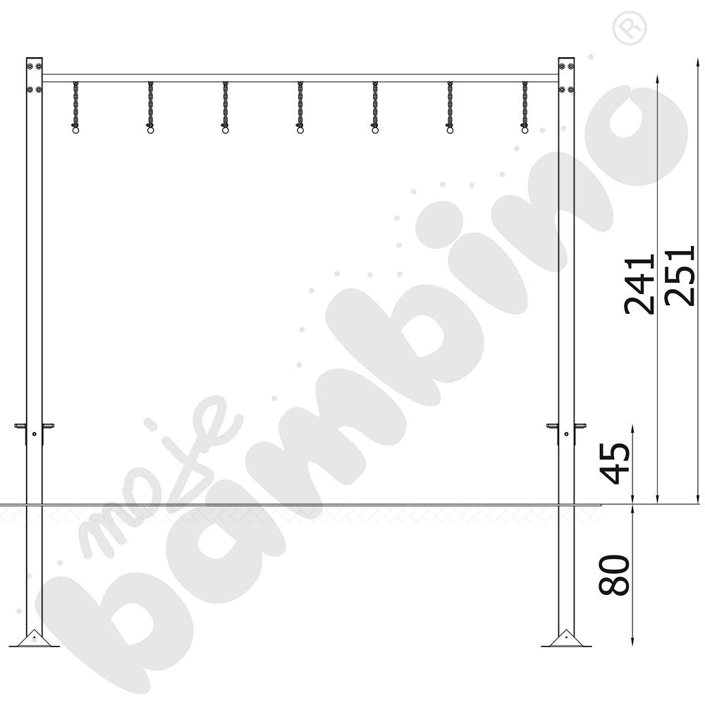 NinjaWorkout Master - Drążki gimnastyczne