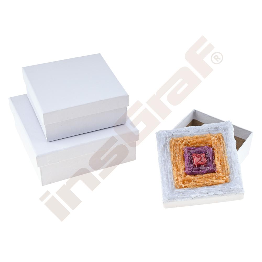 Pappschachtel – quadratisch, 3 Stck.