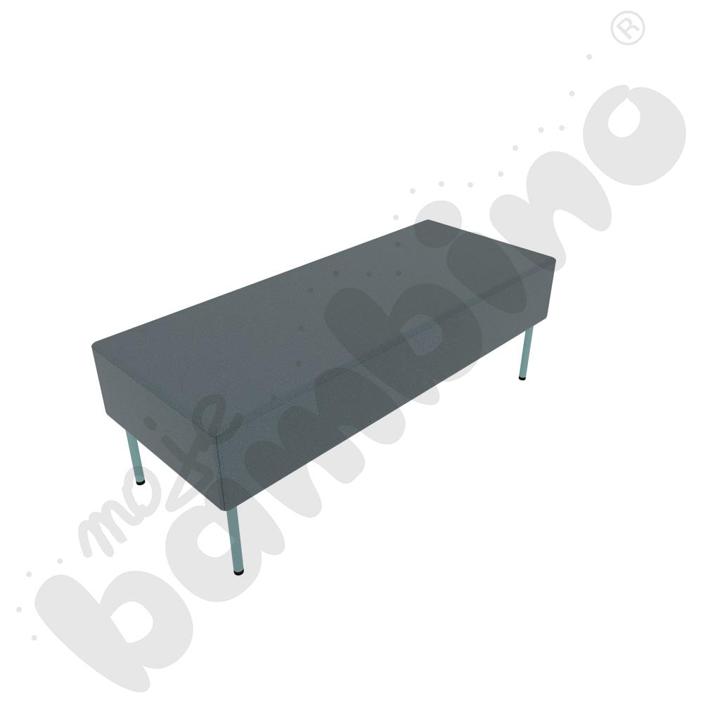 Pufa Versa 120x50 cm z filcowymi stopkami, stelaż turkusowy, tkanina BD13