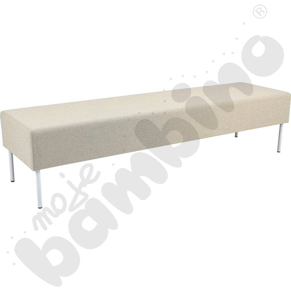 Pufa Versa 180x50 cm z plastikowymi stopkami, stelaż jasnoszary, tkanina RO37