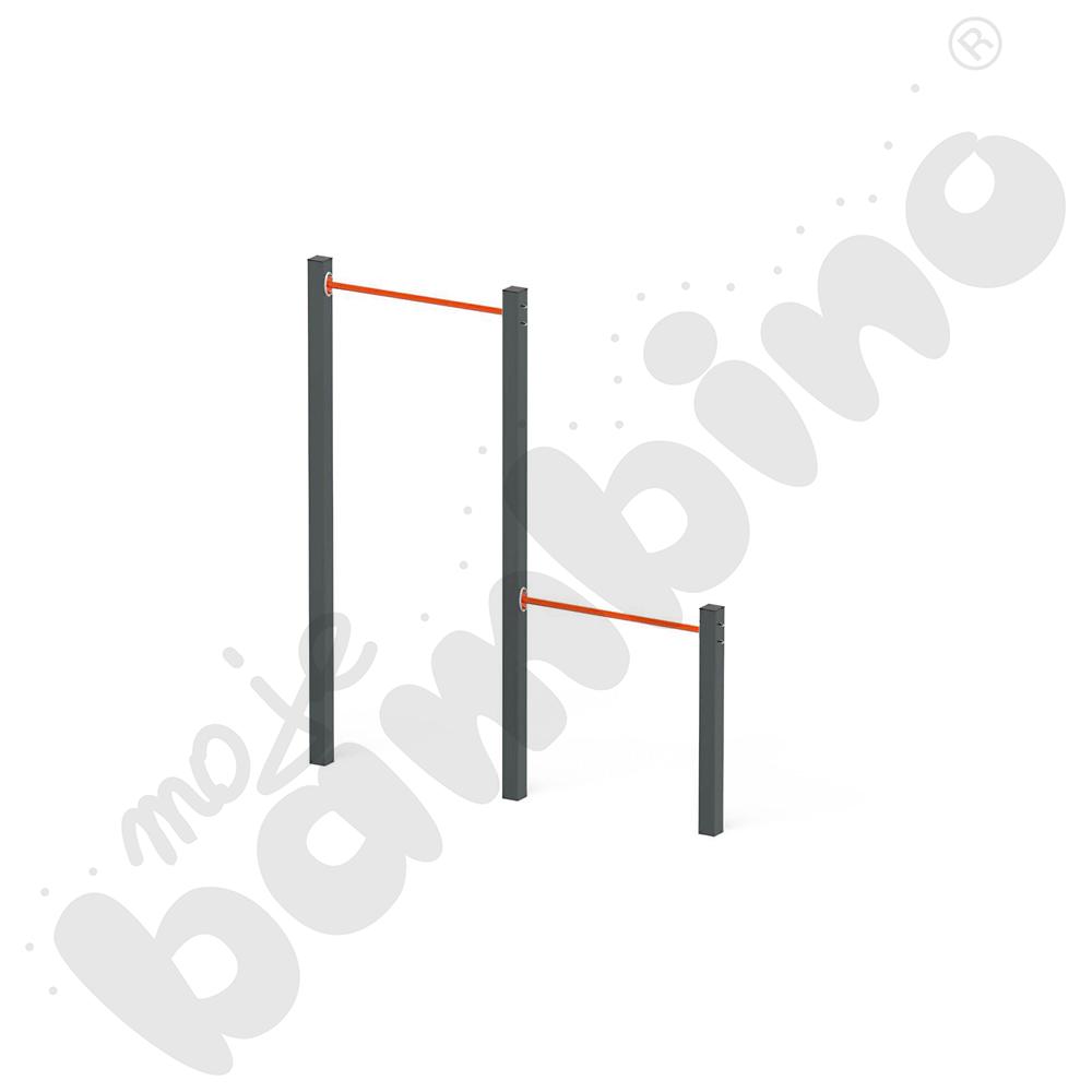 Street workout Drążki podwójne Orange