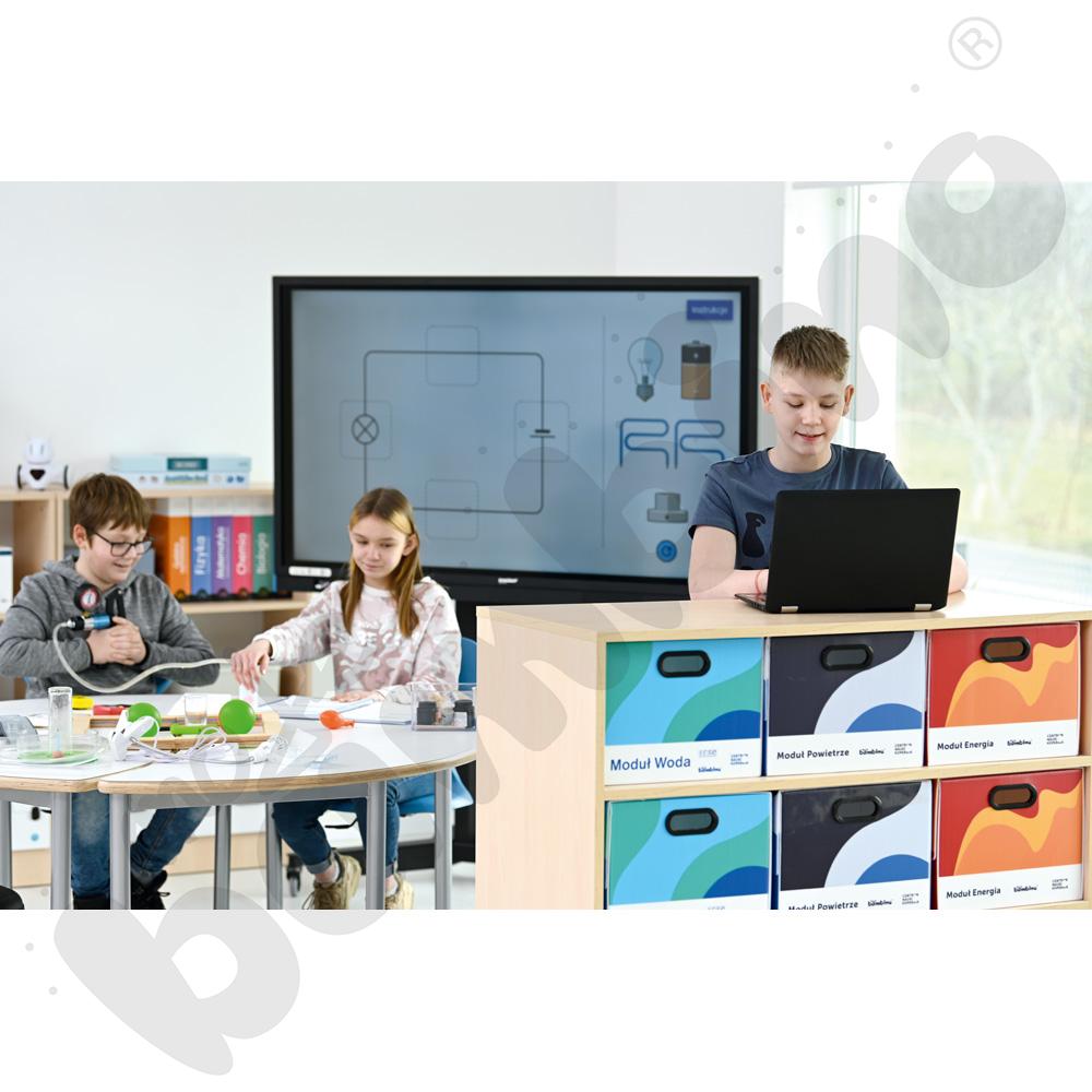 Regał Grande dwustronny - klon jasny