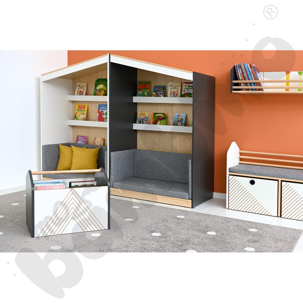 Biblioteczka FLO prawa biała