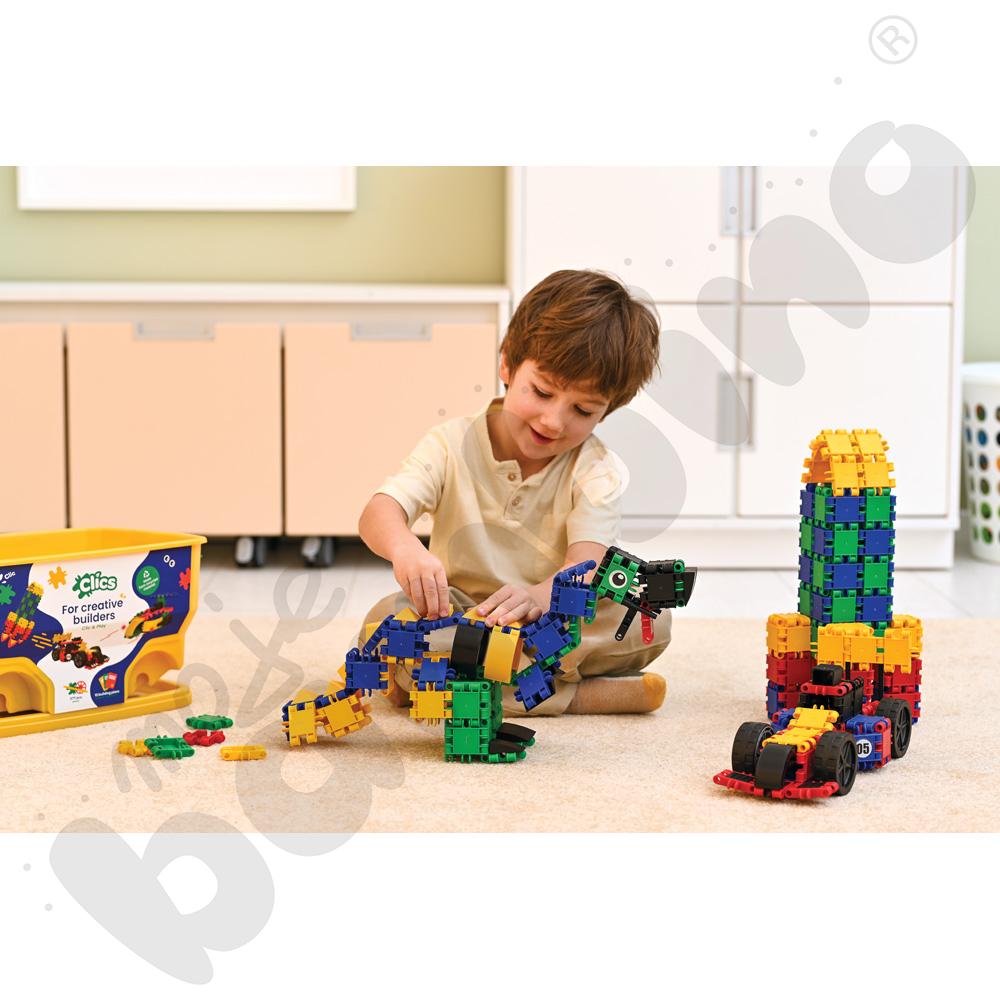 Klocki konstrukcyjne Clics Rollerbox 15w1