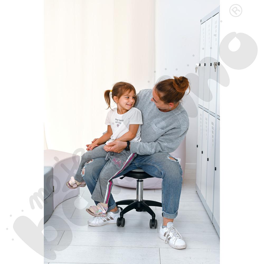 Krzesło Genito, wys. 38-48 cm - szare