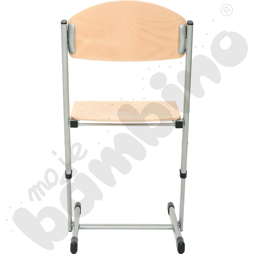 Krzesło T 3 w 1 z regulowaną wysokością rozm. 4-6 aluminium