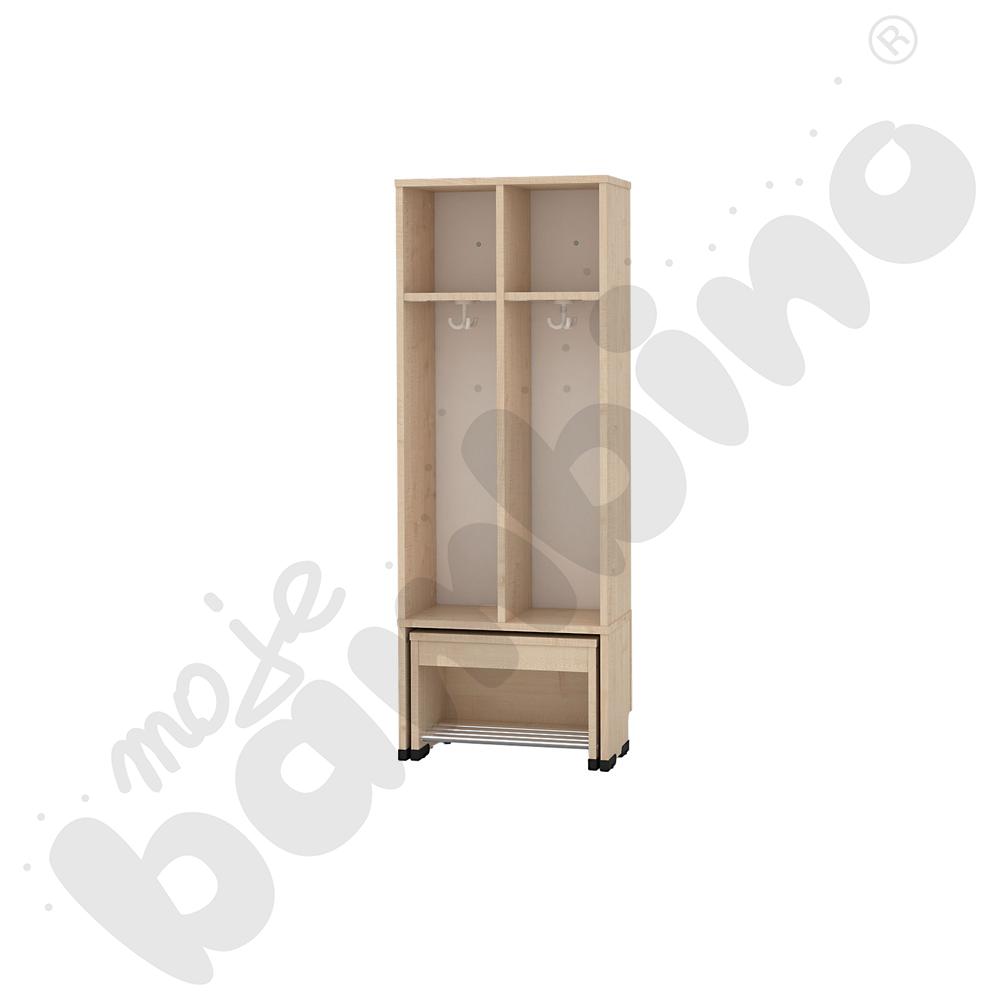 Szatnia Kropla z wysuwanym siedziskiem 2-os., wys. 31 cm 