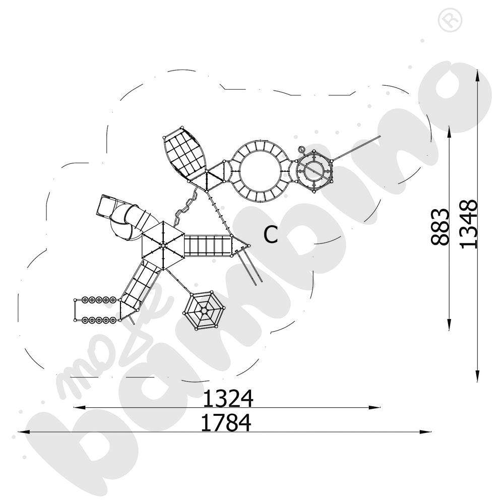 Wysoka multiwspinaczka 1332MP