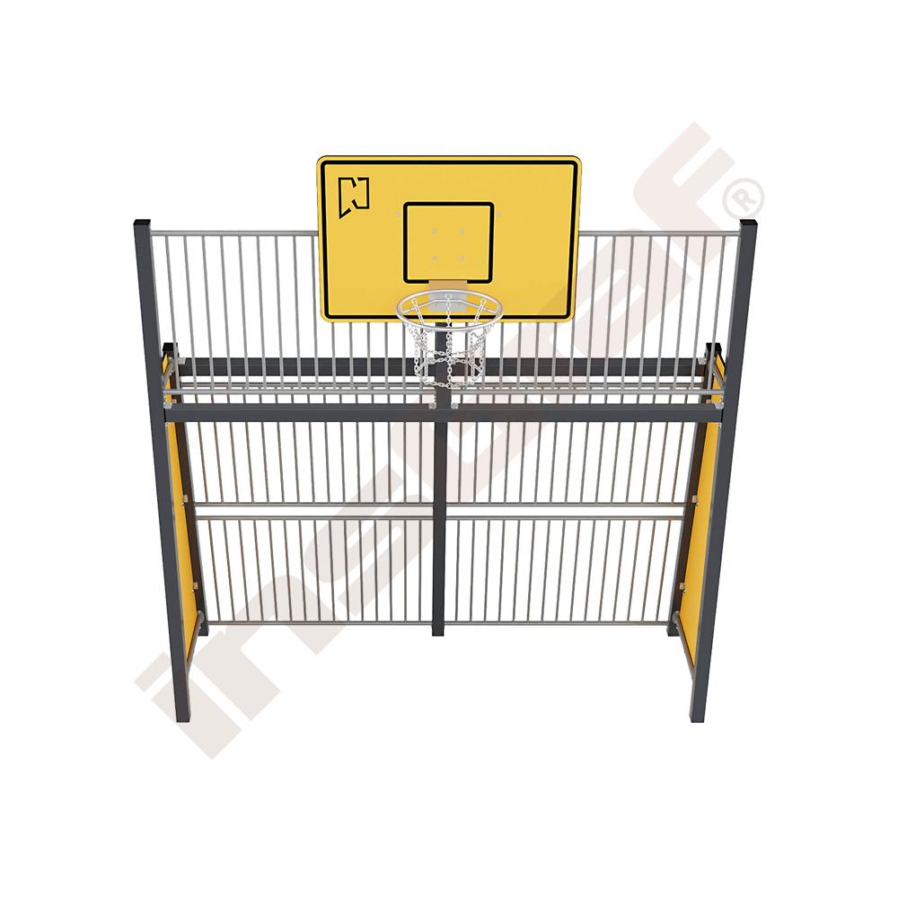 Tor, groß mit Basketballkorb