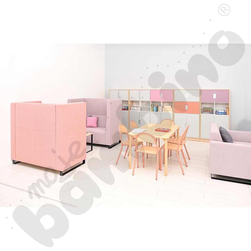 Sofa Universum 2-os. wys. 133 cm, 2 boki średnie, tkanina KG19