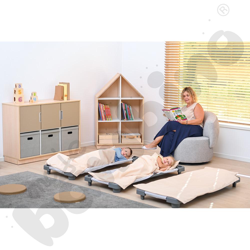 Quadro - szafka domek z 2 półkami, klon jasny