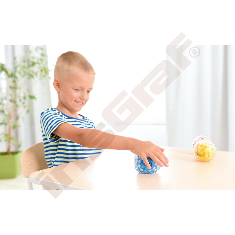Senzorické míčky s kuličkami, 3 ks 