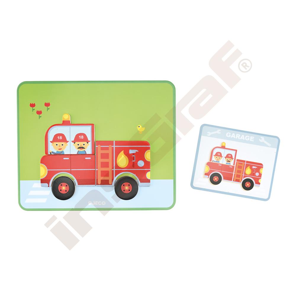 Magnetické puzzle - vozidlá