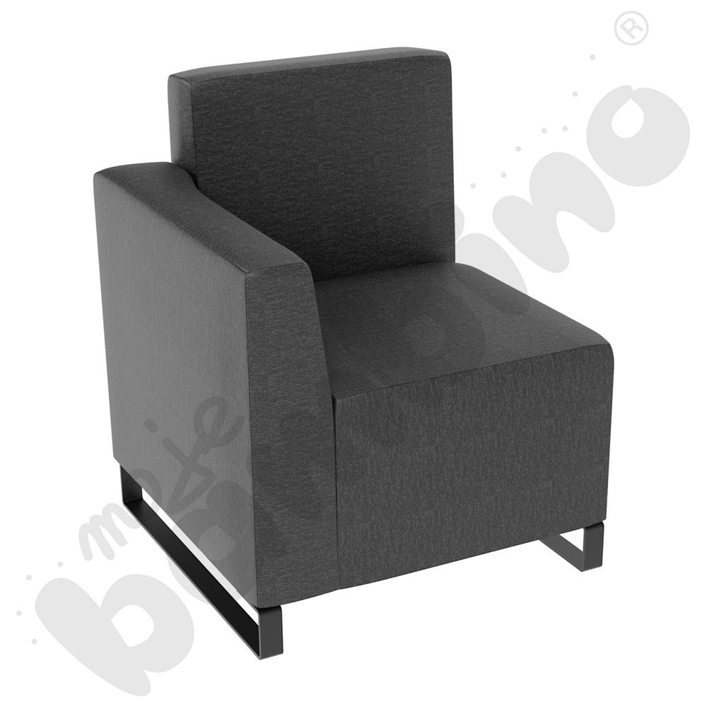 Fotel Universum wys. 82 cm, bok niski lewy, tkanina RO41