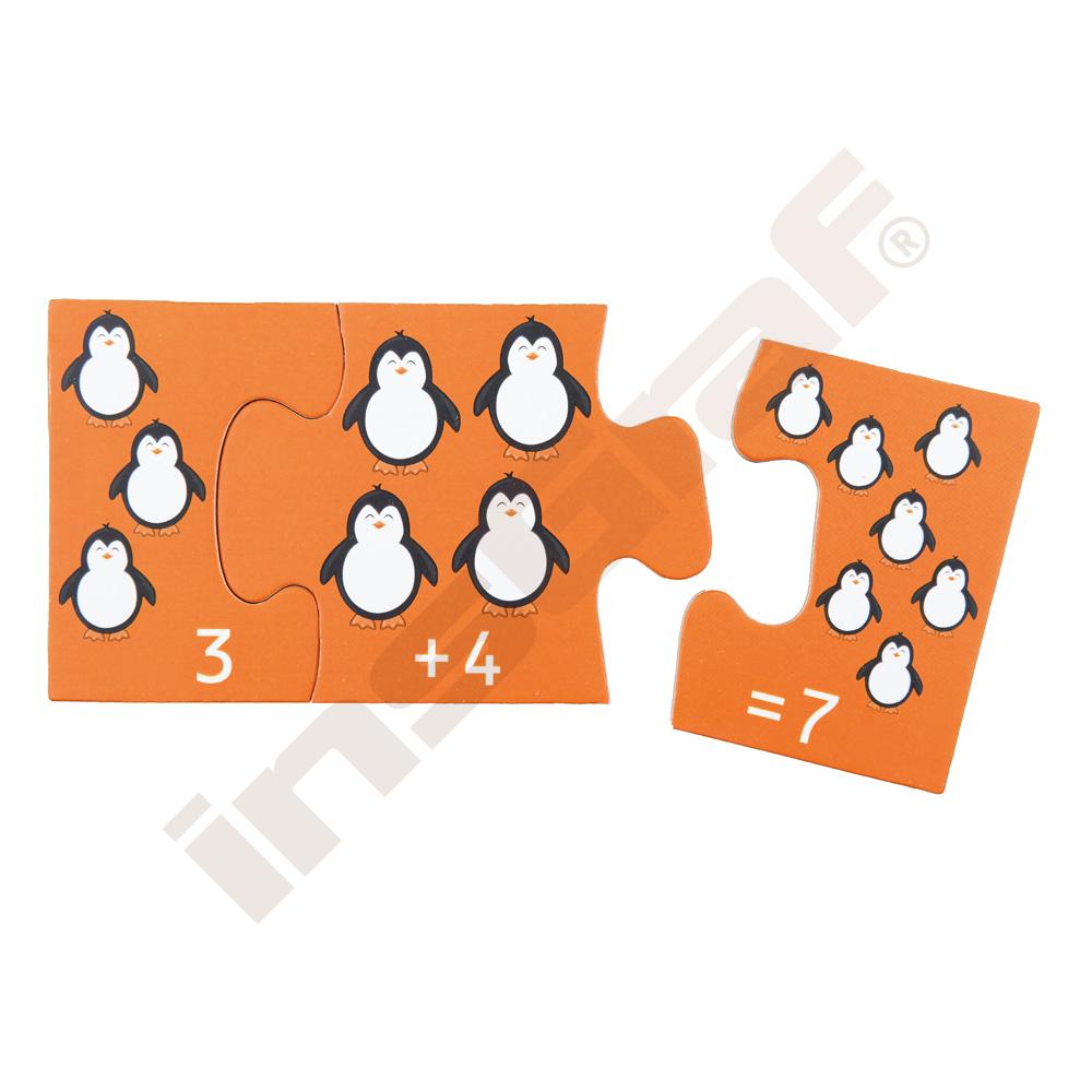 Sčítání a odečítání - didaktické puzzle 