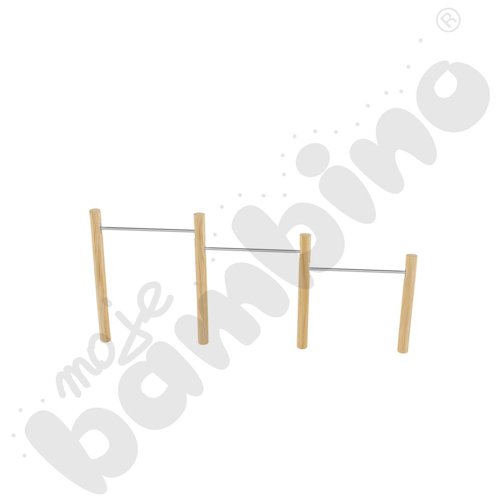 Robinio - drążki gimnastyczne potrójne