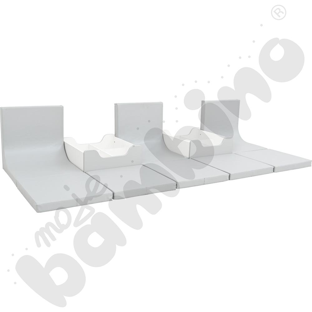 Quadro - zestaw 225 - biało-szary pojemnik