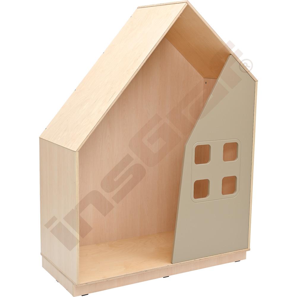 Quadro - domček, bledohnedý, korpus javor