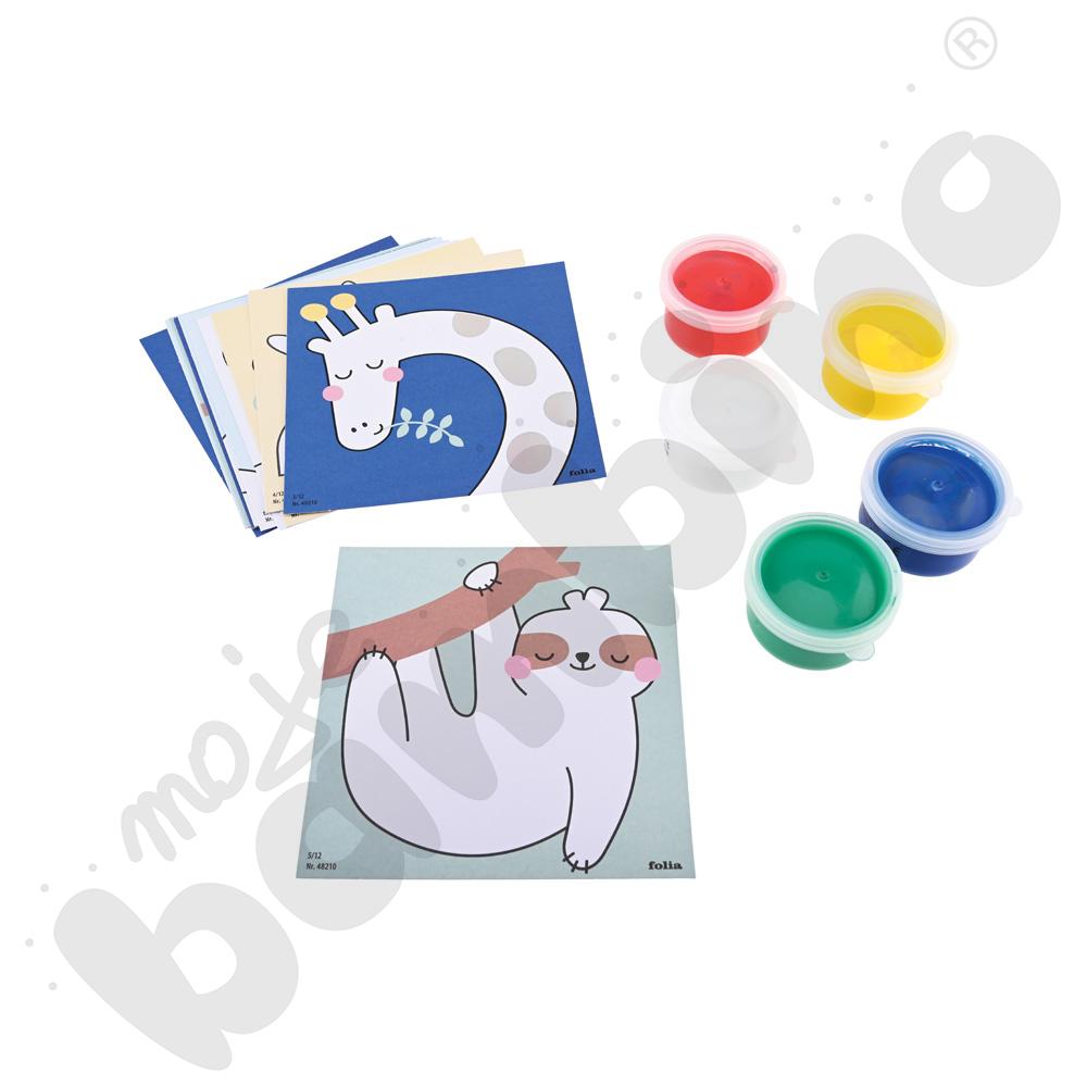 Farby do malowania palcami - Safari