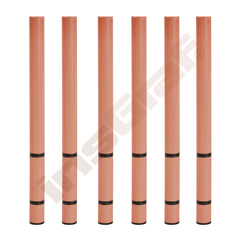 Quadro Runde Metallbeine, 6 Stck., hvstb. 40-58 cm, apricot