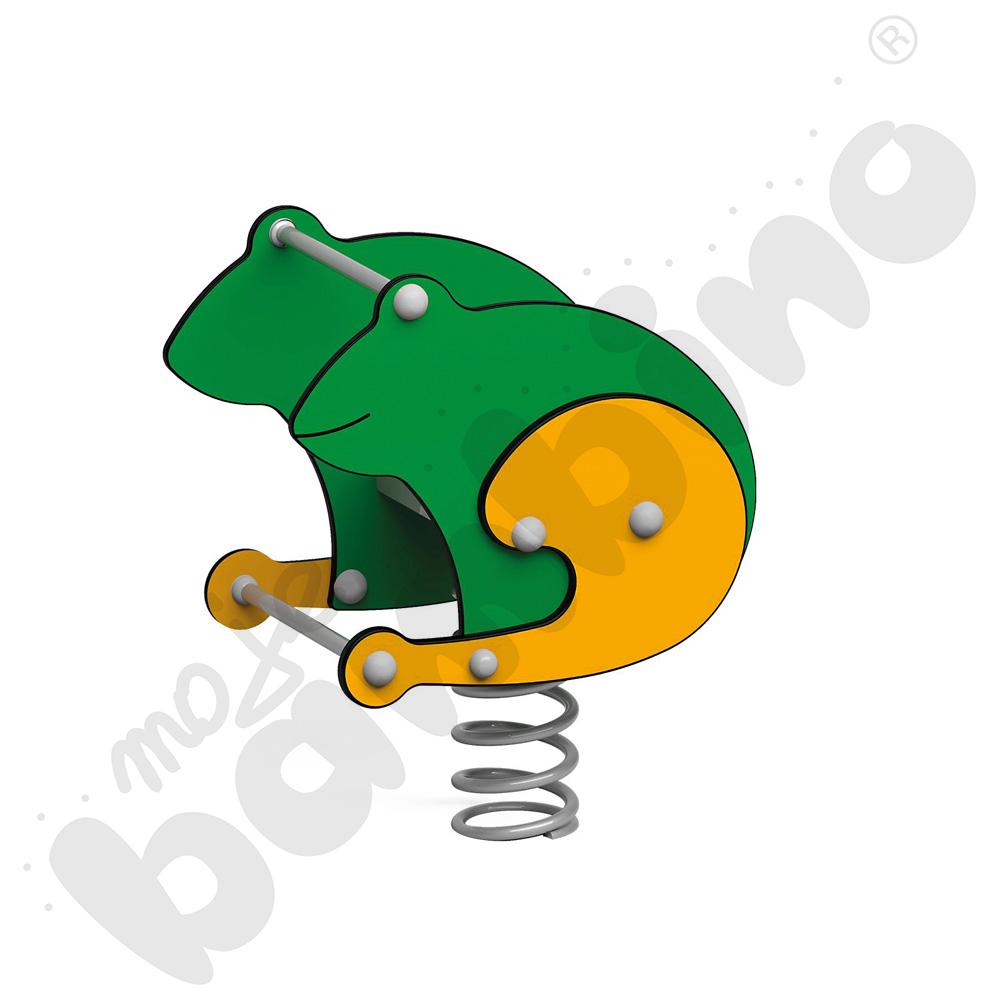 Sprężynowiec Żaba na podstawie betonowej