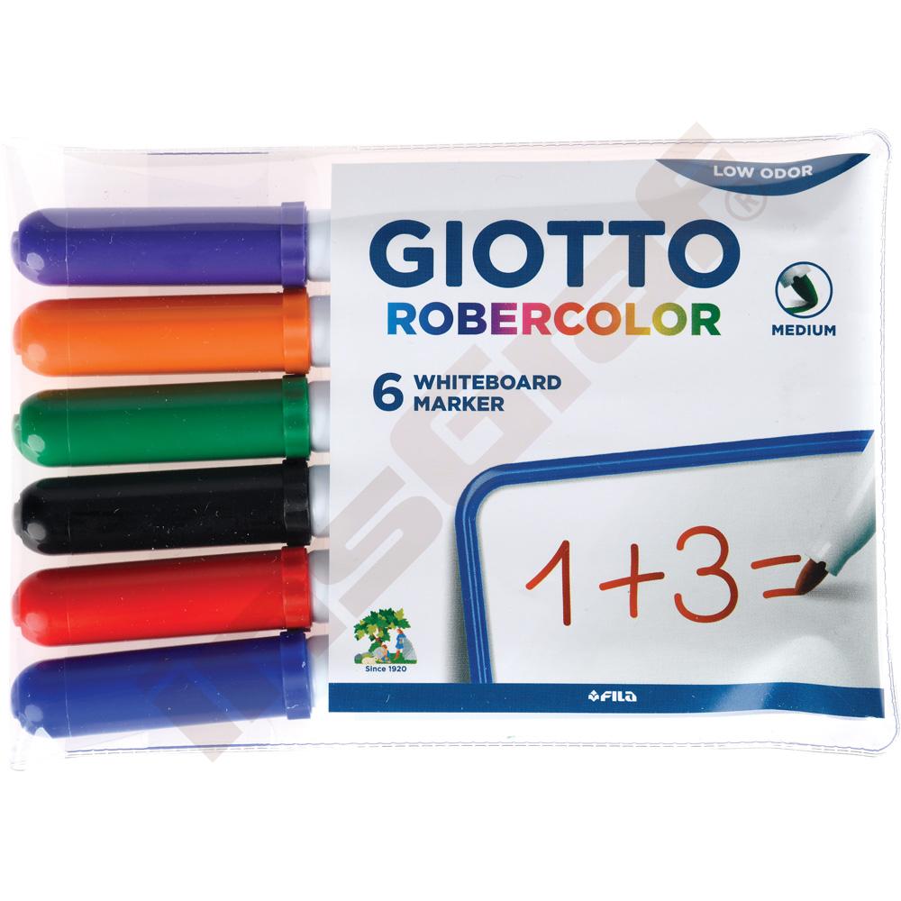 Fixky Giotto za sucha stierateľné, stredné, 6 farieb