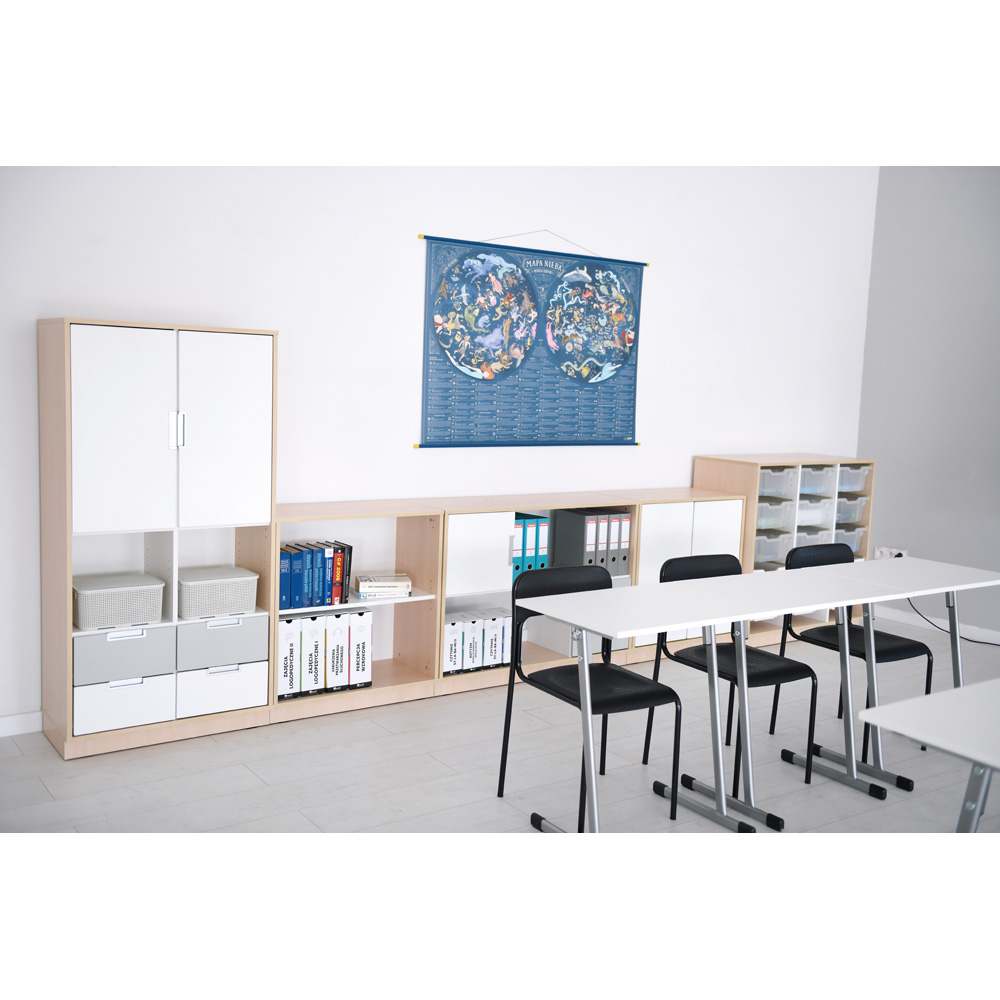 Quadro - zostava 180, dvierka 90°, korpus javor