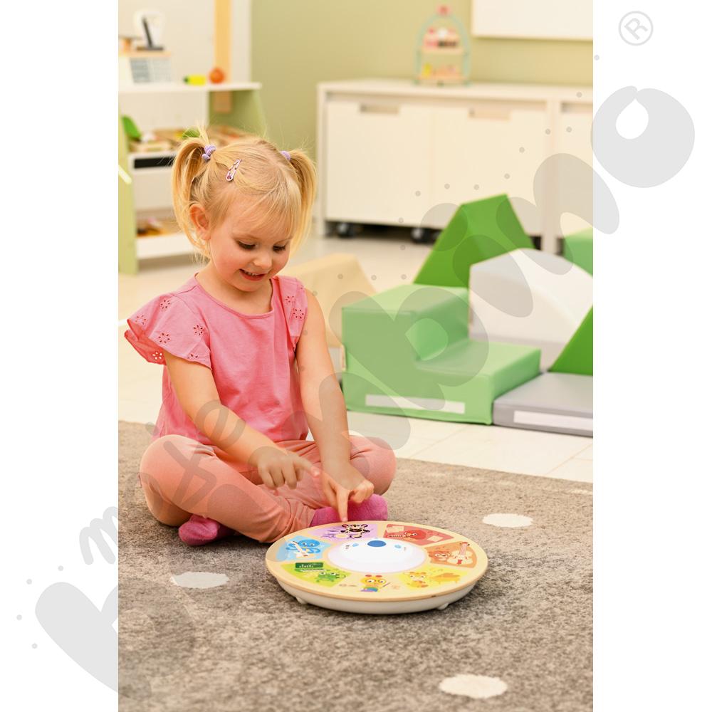 Drewniane koło muzyczne malucha