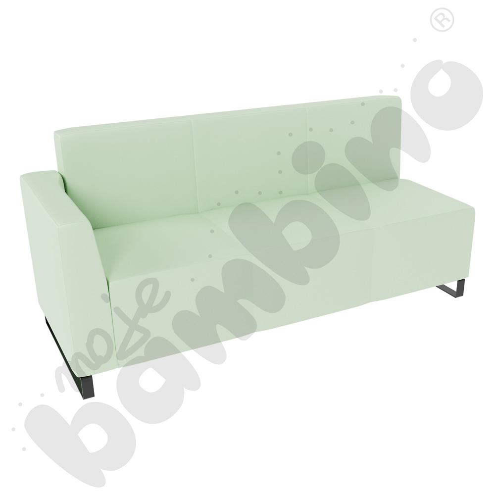 Sofa Universum 3-os. wys. 82 cm, bok niski lewy, tkanina MT16