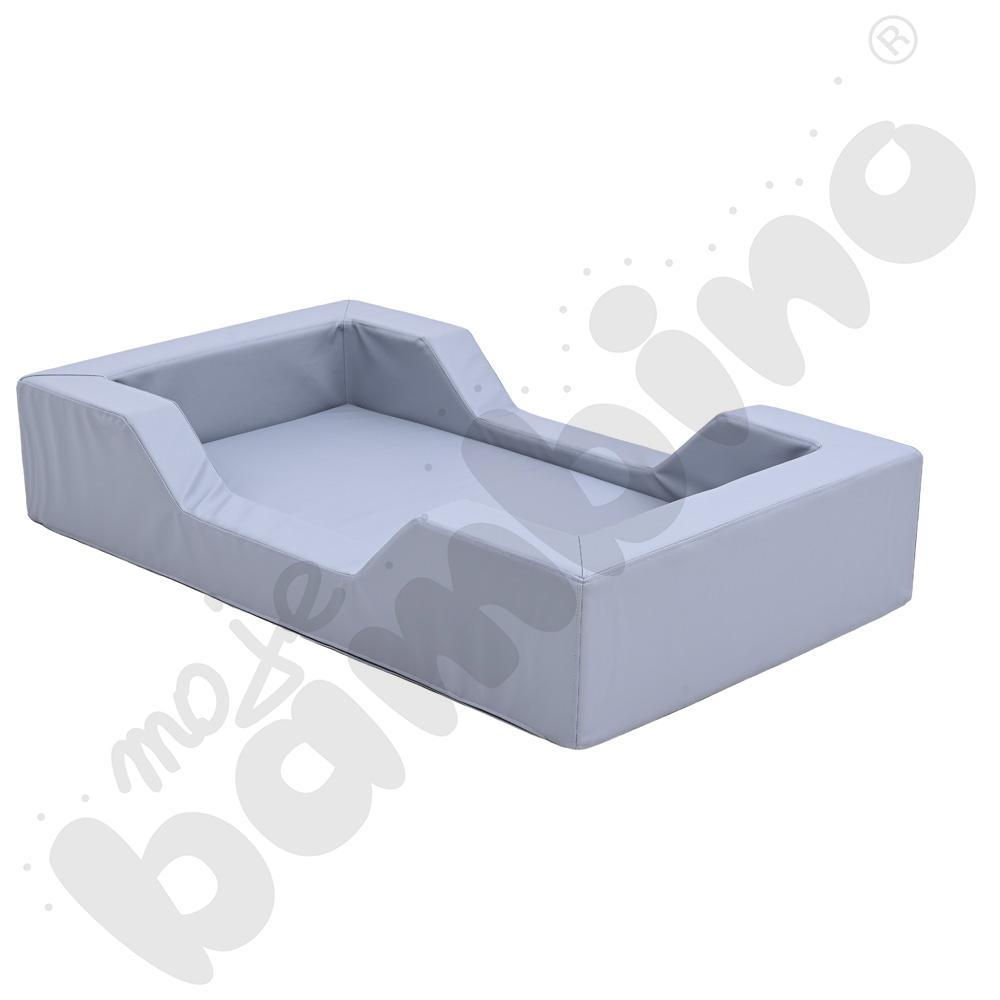 Łóżeczko piankowe z wycięciami szare