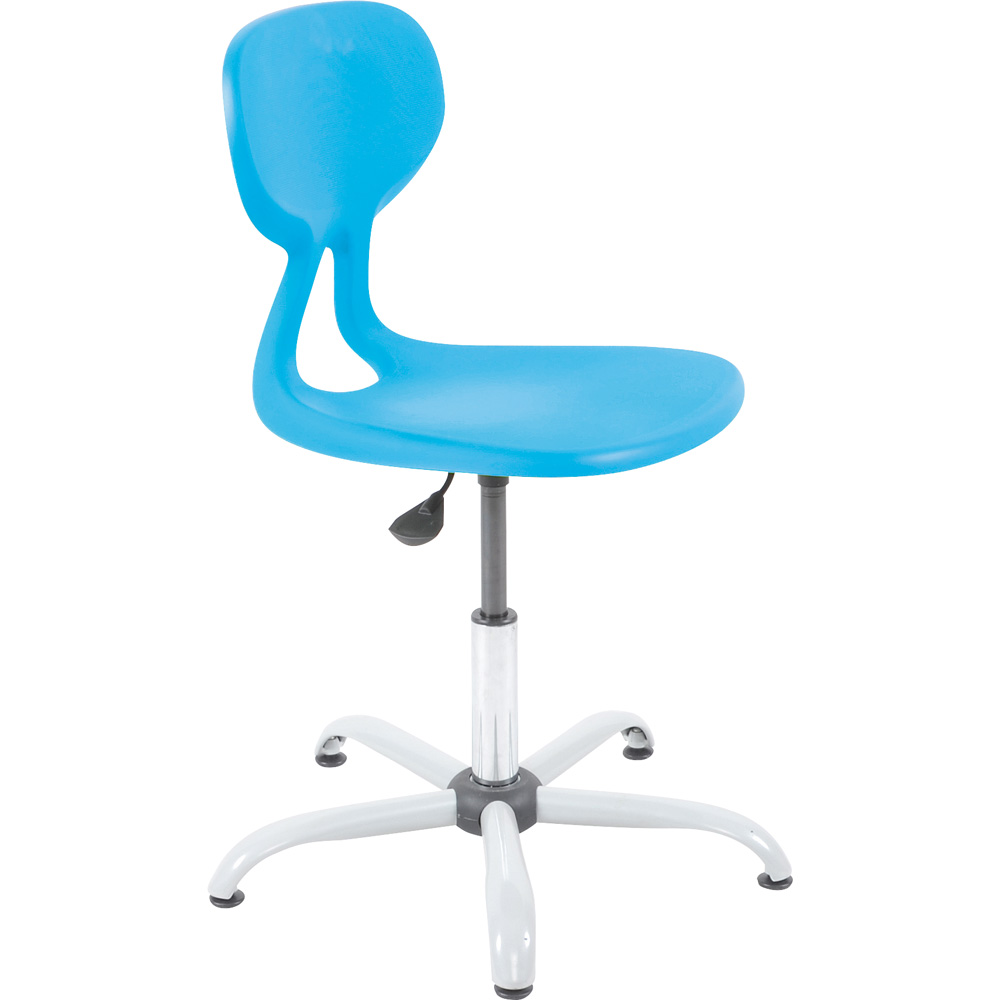 Stolička Colores otočná s reg. výšky od 38 do 47 cm - modrá
