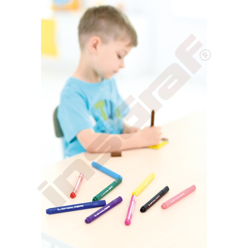 Trojhranné fixky Jumbo BAMBINO, 10 farieb