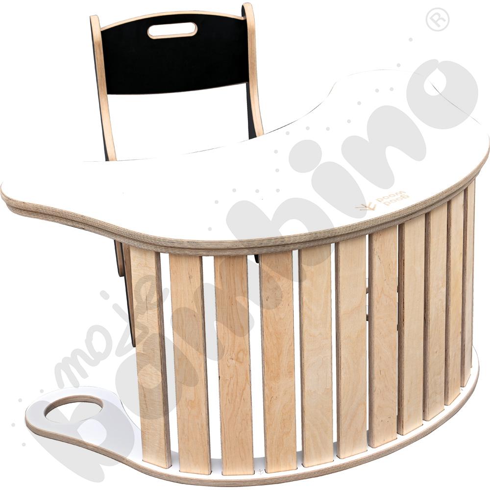 Drewniany bujak Good Wood - biały - MED