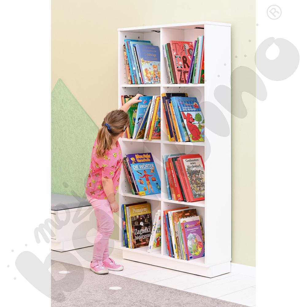 Quadro – regał XL płytki – biały