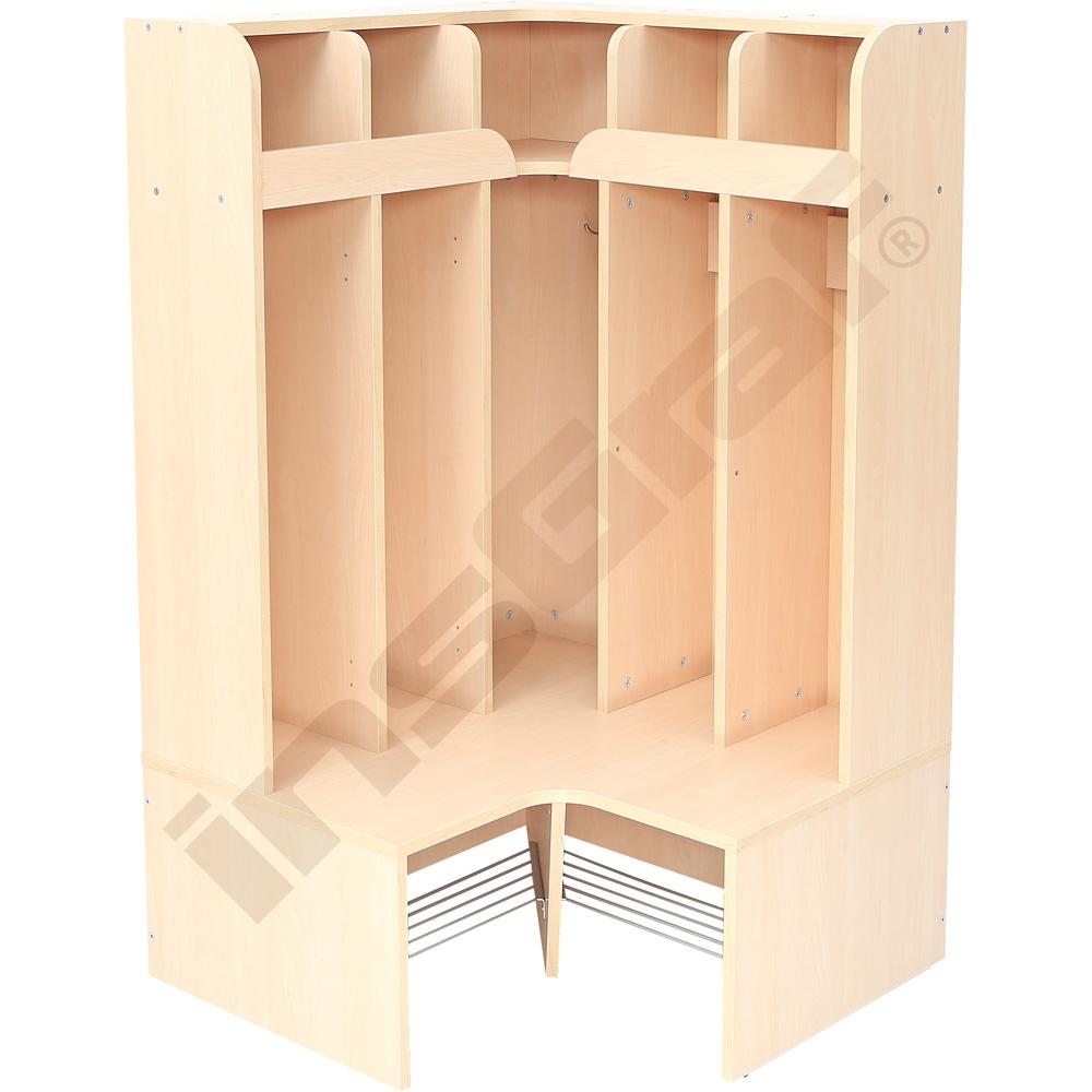 
Schmetterling Eckgarderobe 6, Fachbreite: 19 cm, SH 32,5 cm
