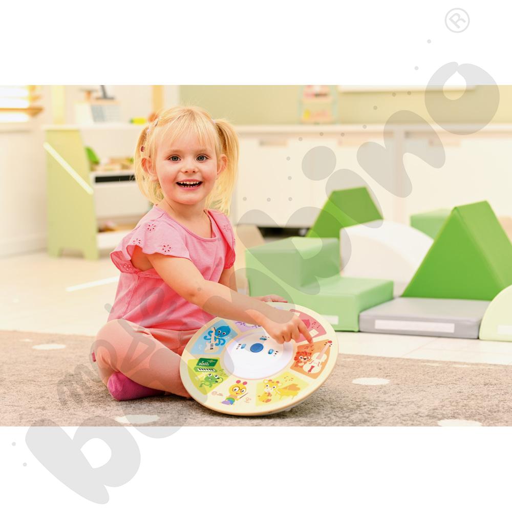 Drewniane koło muzyczne malucha